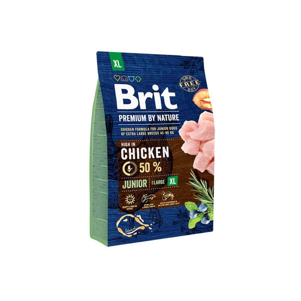 Brit Premium Dog Junior XL корм для щенков гигантских пород, 3 кг